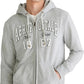 The Classic Vintage Collegiate Full-Zip Hoodie with Print
