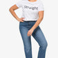 Straight fit, stretch comfort, 5-pocket - Ice Blue