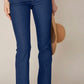 BlanchePorte | 4-Button Bootcut Jeans in Denim Blue