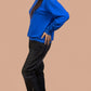 Women's Power Stretch Denim Trouser – Straight Fit with Rivet Hem | Plus Sizes Available