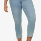 7/8 jeans, slim fit, 5 pockets, hem zipper
