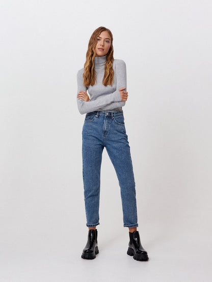 CROPP | Blue Mom Jeans - Classic Comfort and Style