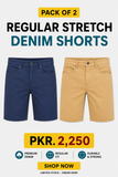 Pack of 2 Men's Shorts – Stylish & Comfortable