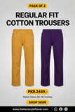 PACK OF 2 COTTON TWILL DENIM TROUSERS | JEGGINGS FOR WOMEN
