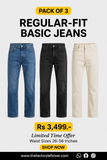 PACK OF 3 BASIC JEANS | ALL COLORS AVAILABLE | JEANS FOR WOMEN