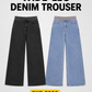 Wide Leg Denim Trousers Pack of 2 – 1 Blue + 1 Surprise Color