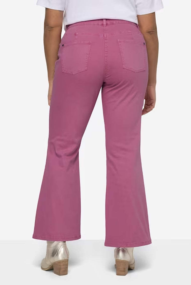 Wide Leg Jeans with Stretch Comfort - 5-Pocket Style