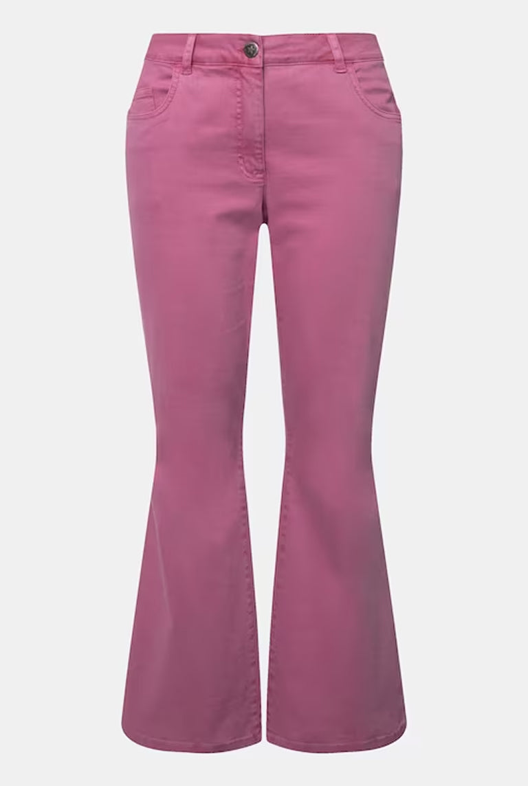 Wide Leg Jeans with Stretch Comfort - 5-Pocket Style