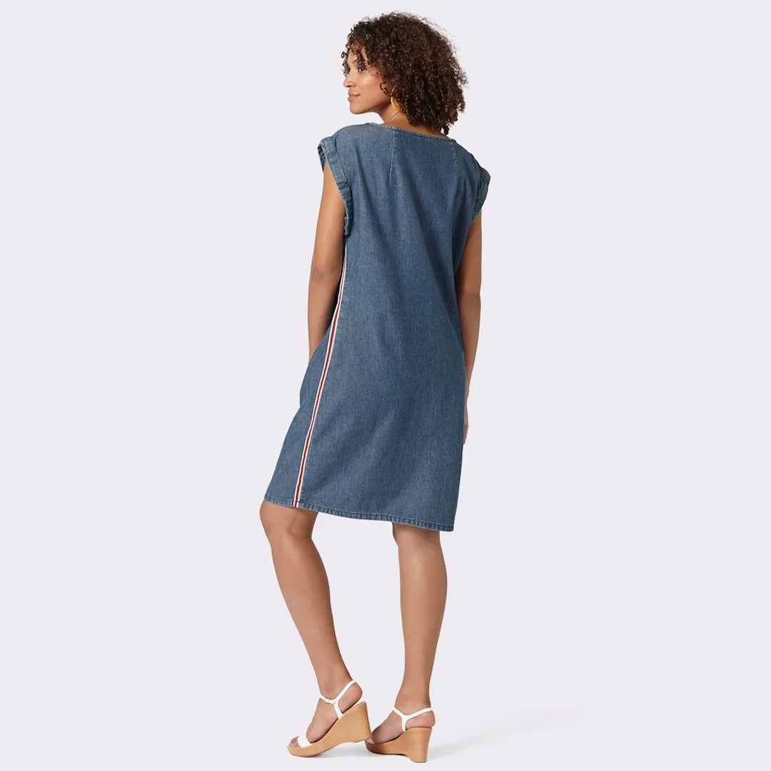 Pure Summer Cotton Denim Dress for Women