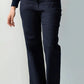 Denim Culottes with Turn-Up