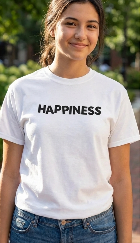 Minimalist White Graphic T-Shirt -  Assorted Prints - Sizes S-XL