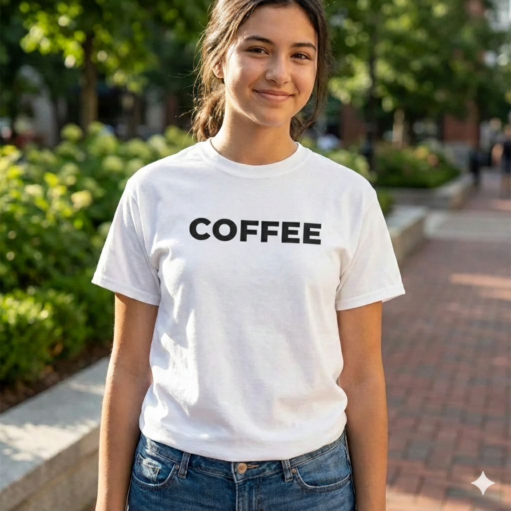 Minimalist White Graphic T-Shirt -  Assorted Prints - Sizes S-XL