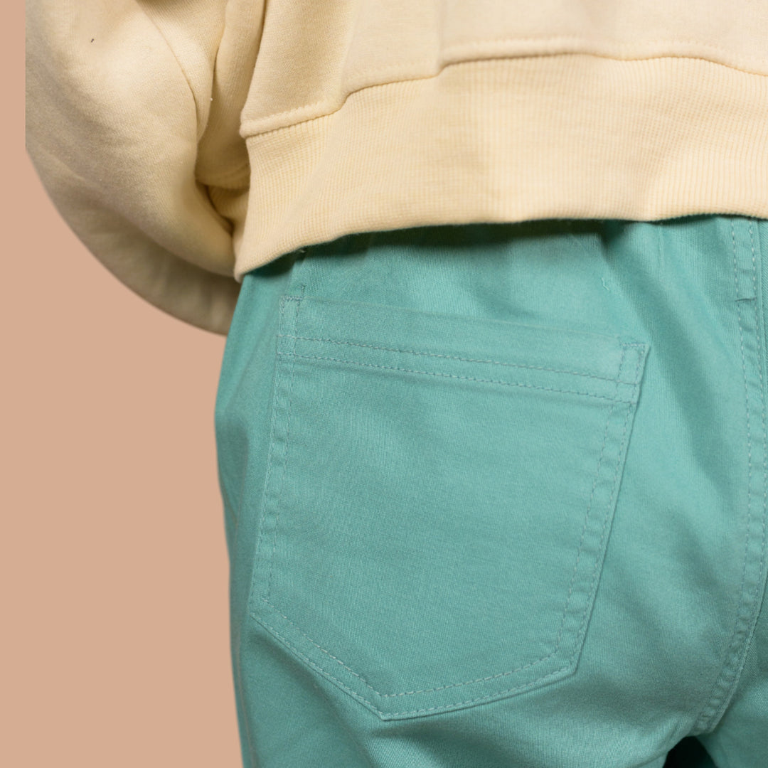 Women’s Slim-Fit Frayed Hem Denim Trousers – Perfect for Casual & Party Wear