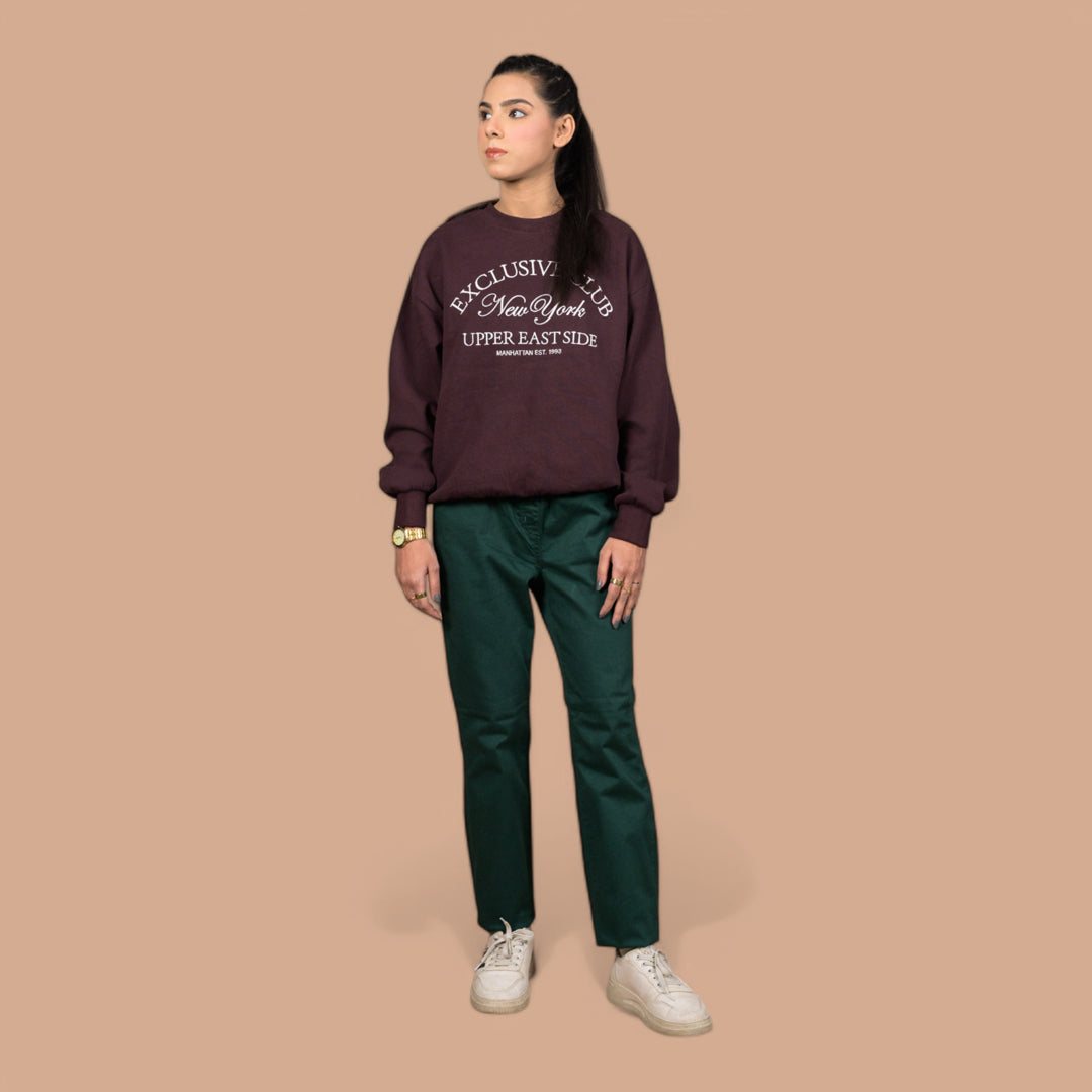 Women’s Premium Slim-Fit Denim Trousers – Elastic Waist, Daily Wear Pants