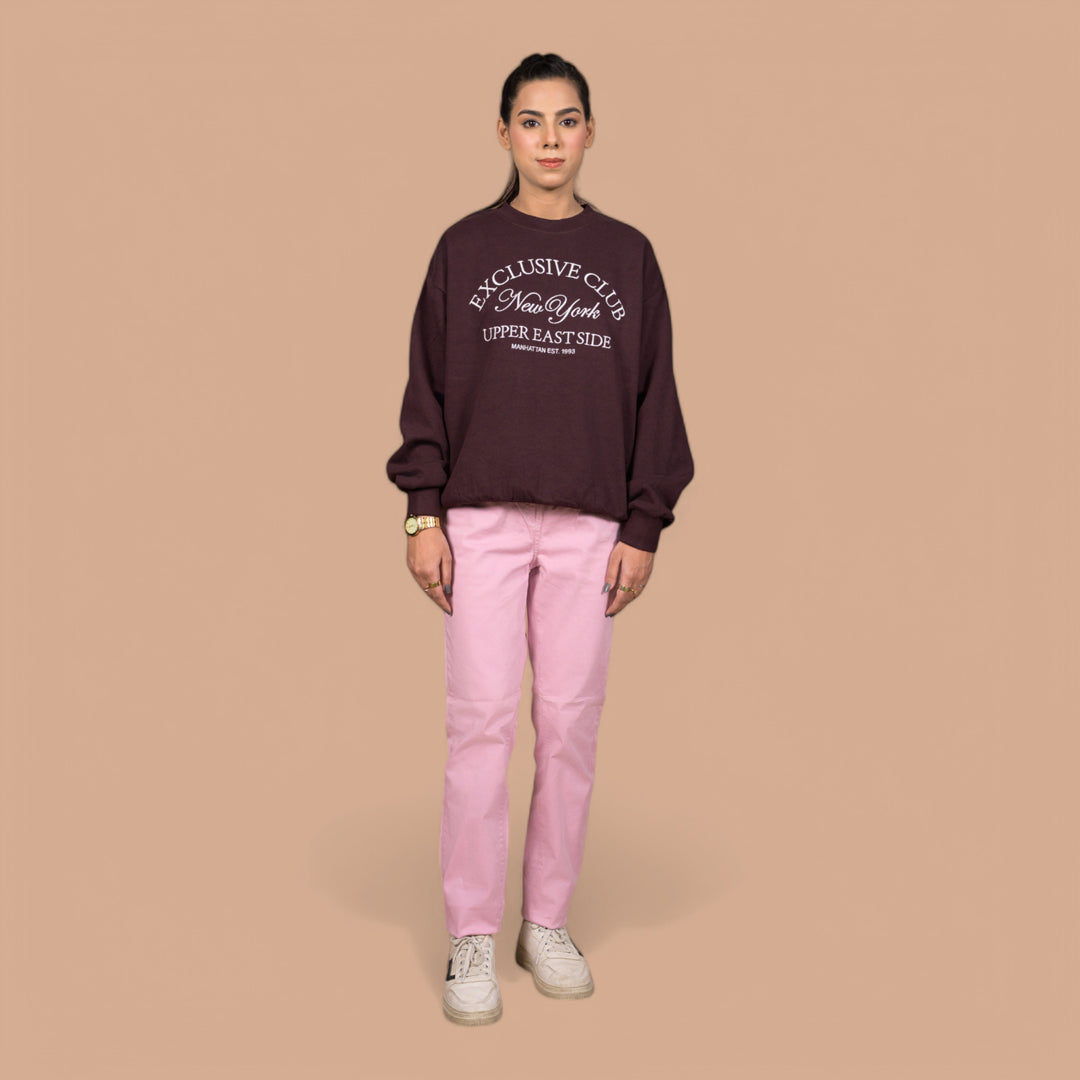 Women’s Premium Slim-Fit Denim Trousers – Elastic Waist, Daily Wear Pants