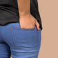 Women’s Skin-Fit Super Stretch Denim Trousers – Perfect for Yoga, Gym & Jogging