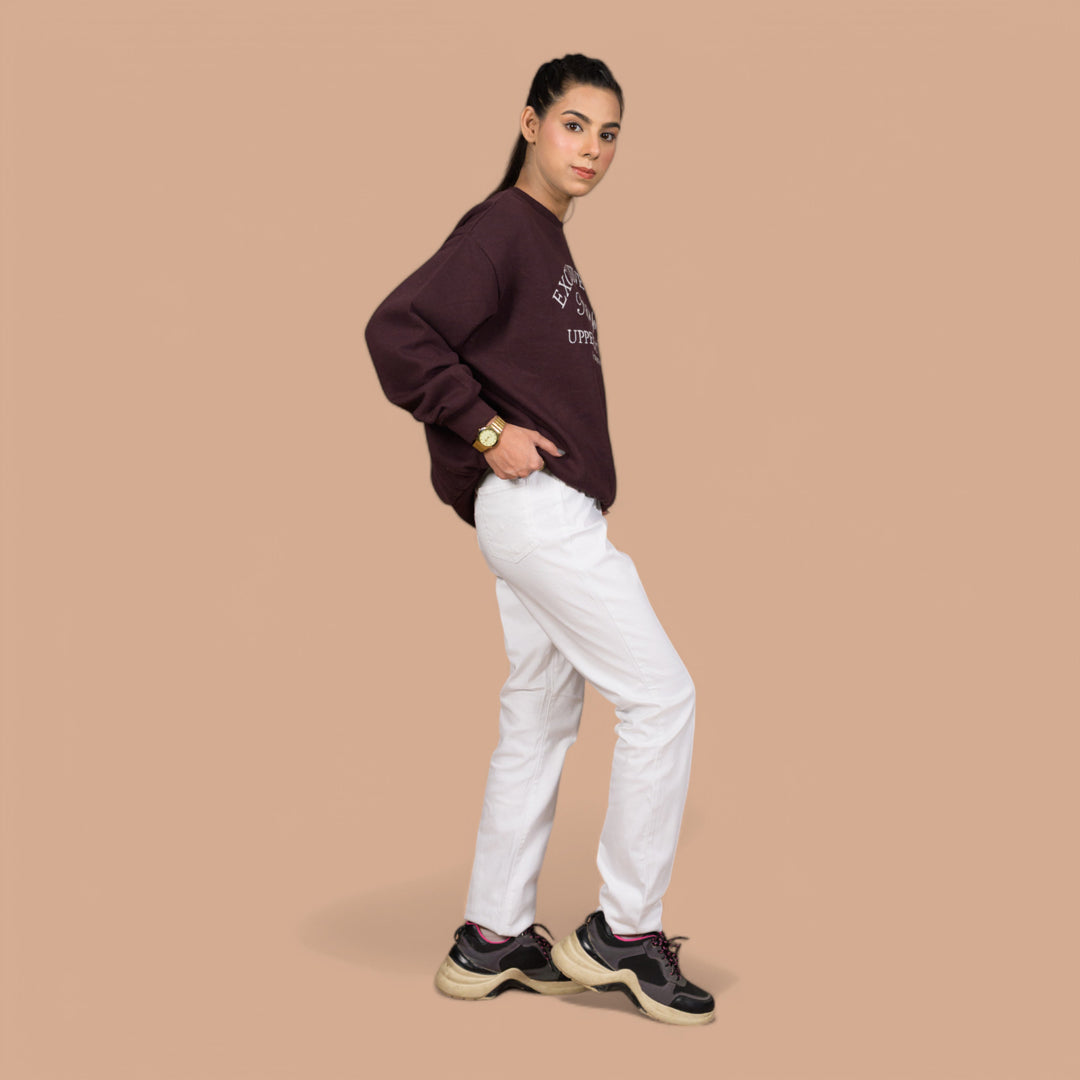 Women’s Premium Slim-Fit Denim Trousers – Elastic Waist, Daily Wear Pants