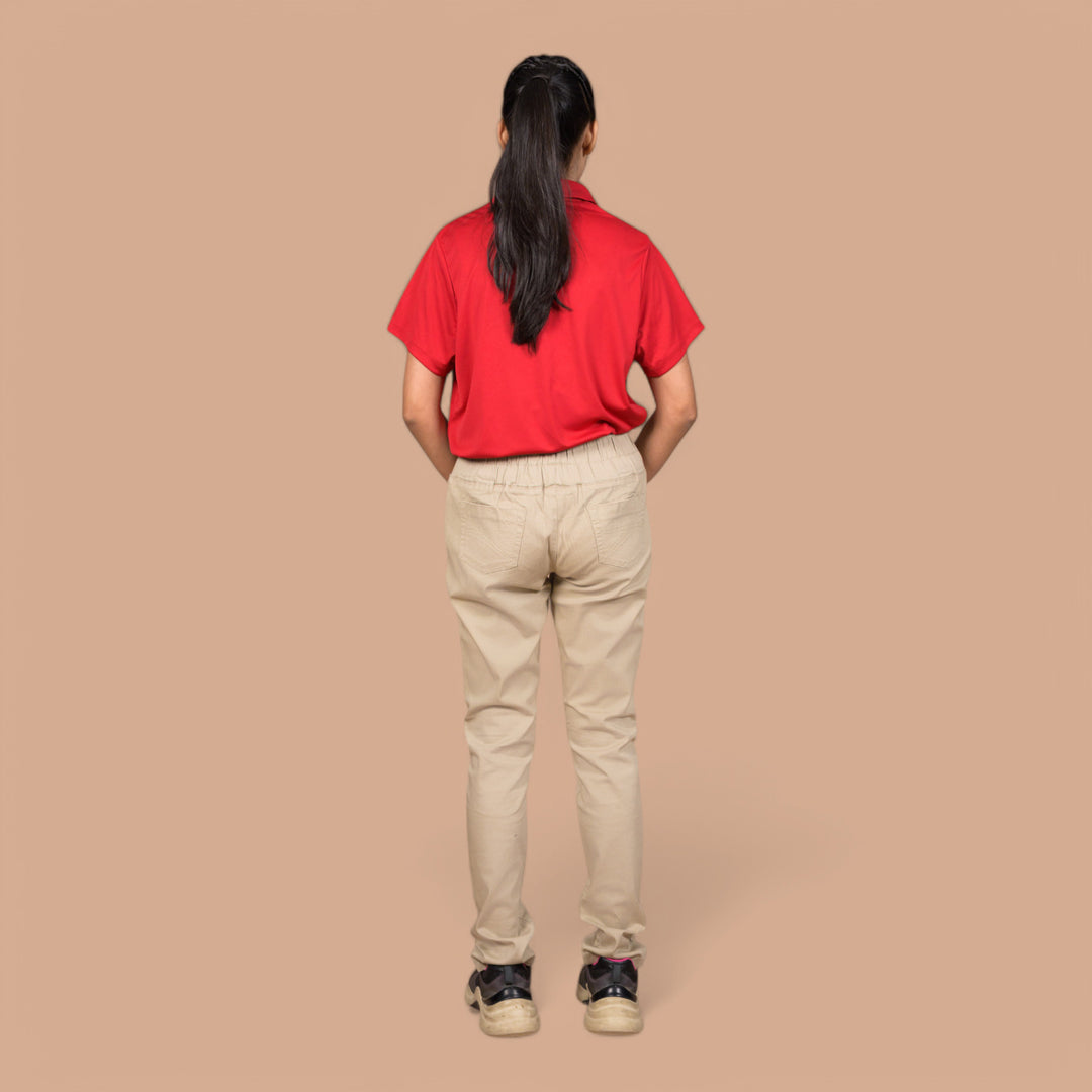 Women’s Stretchable Denim Trousers – Best for Gym, Daily Wear & Casual Outfits | Elastic Long Waist Belt