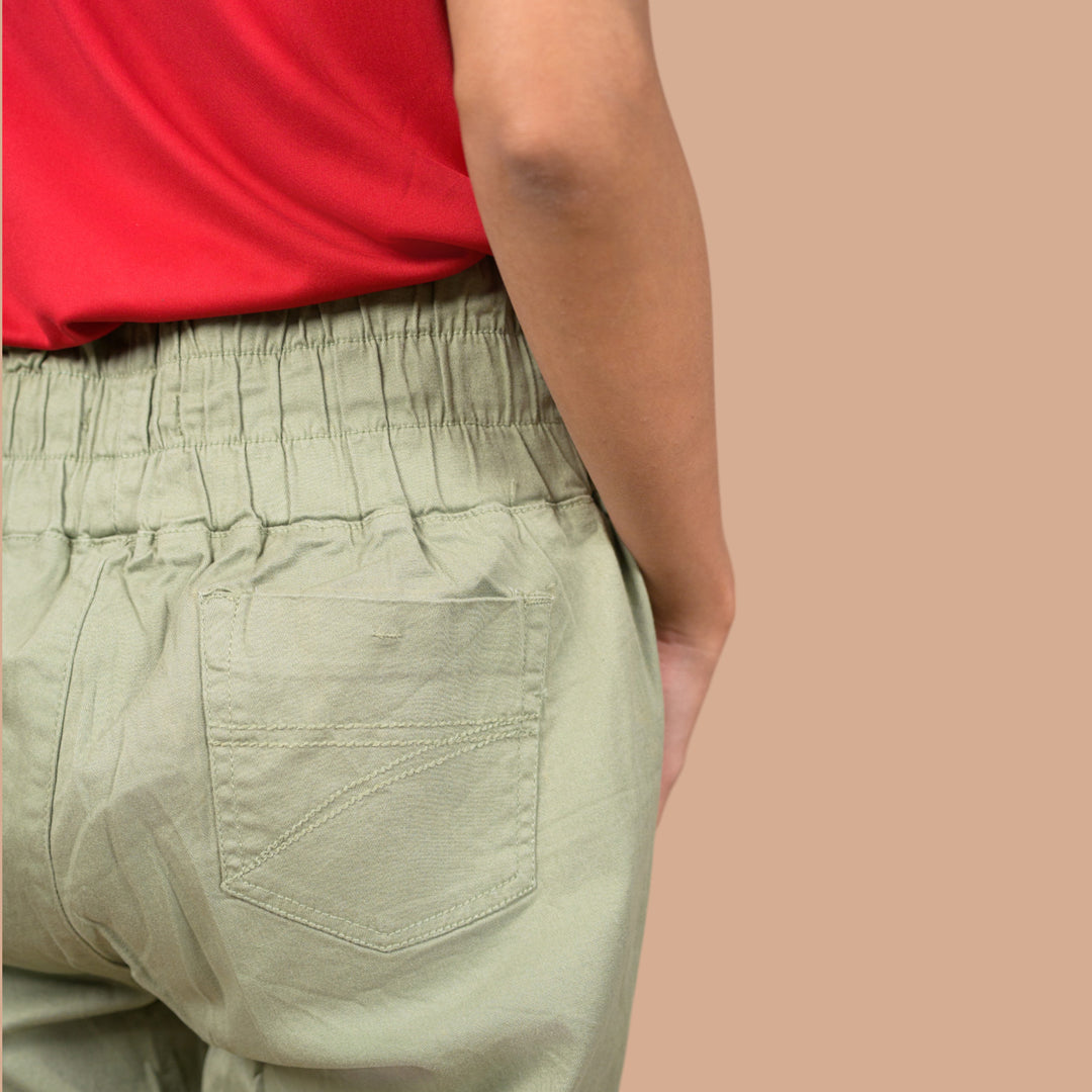 Women’s Stretchable Denim Trousers – Best for Gym, Daily Wear & Casual Outfits | Elastic Long Waist Belt