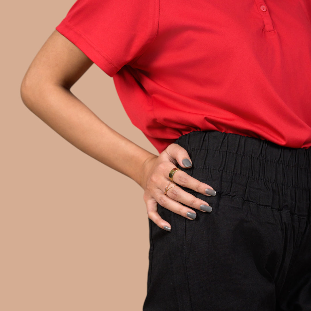 Women’s Stretchable Denim Trousers – Best for Gym, Daily Wear & Casual Outfits | Elastic Long Waist Belt