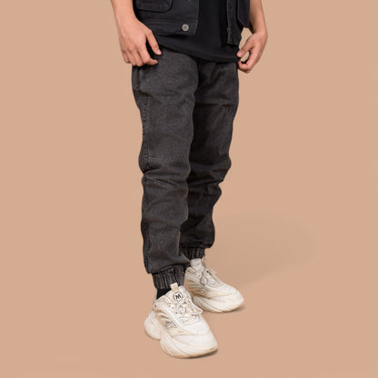 🔥 Power Comfort Jogger Trousers – Stone Wash Look | Casual, Gym & Party Wear