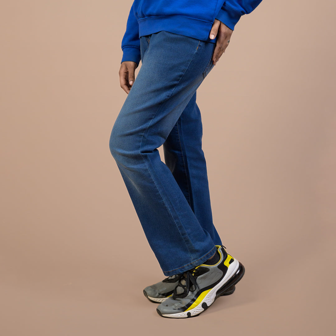 Women’s Boot-Cut / Bell Bottom Stretchable Denim Trousers – Best for Party Wear & Festive Events