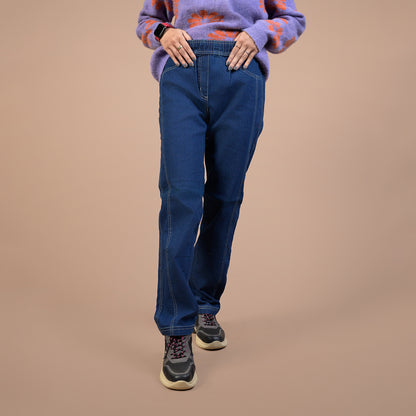 Power Stretch Regular Tapered | Denim Trouser For Women