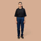 Straight Fit Pull-On Stretch | Denim Trouser For Women