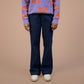 Wide Leg Power Stretch | Denim Trouser For Women