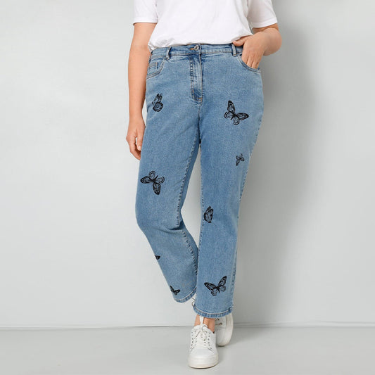 Mia Moda Butterfly Jeans