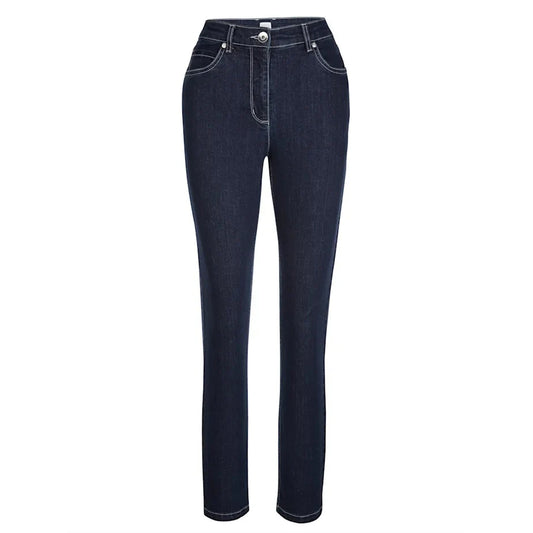 Mona Fit Straight 5-Pocket Jeans