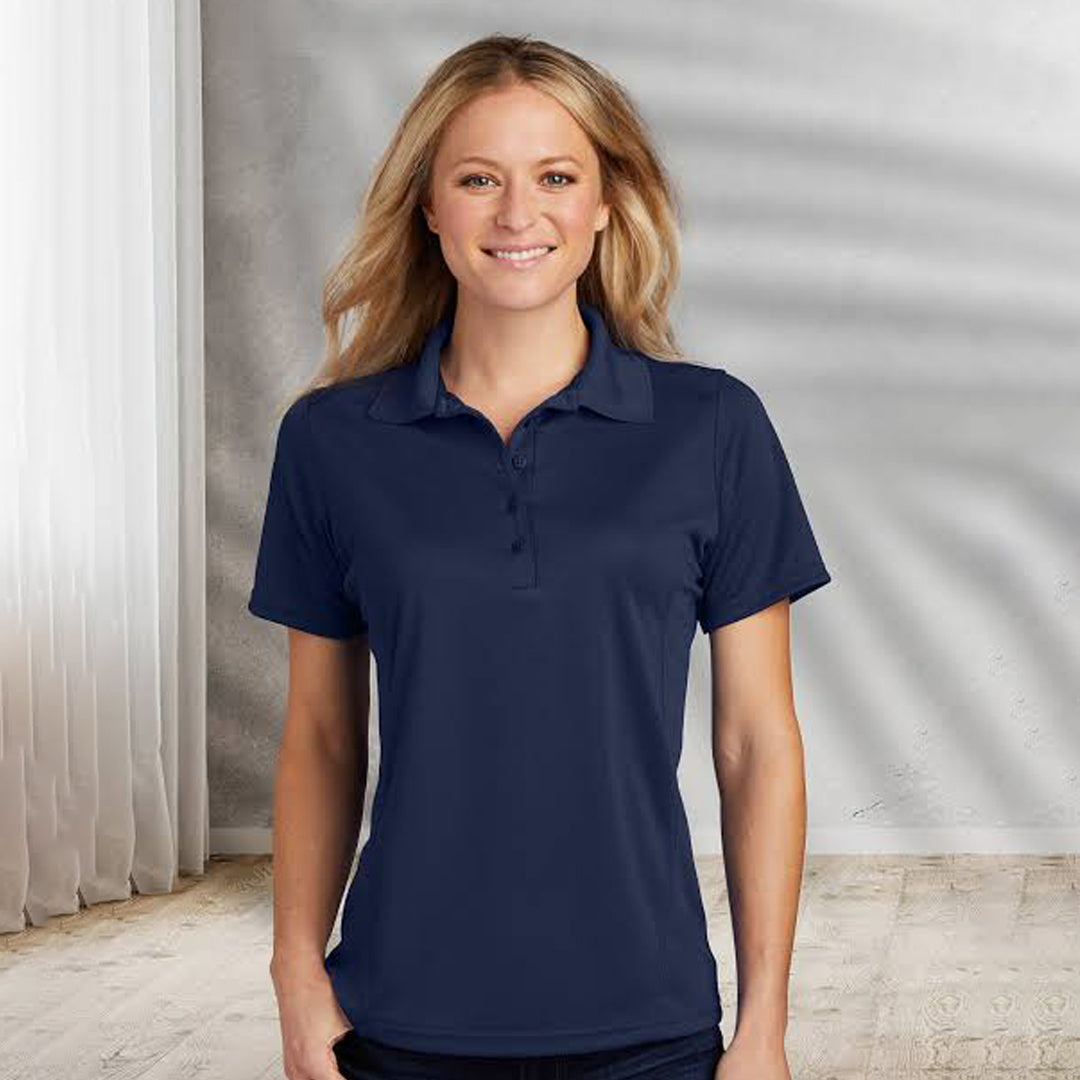 Navy Blue Short Sleeve Dry Fit Polo – Moisture-Wicking & Lightweight