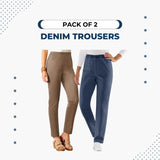 PACK OF 2 DENIM TROUSER | ALL COLORS AVAILABLE | JEGGINGS FOR WOMEN