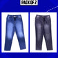 Men's Slim Fit Trouser | Super Stretch | Pack of 2