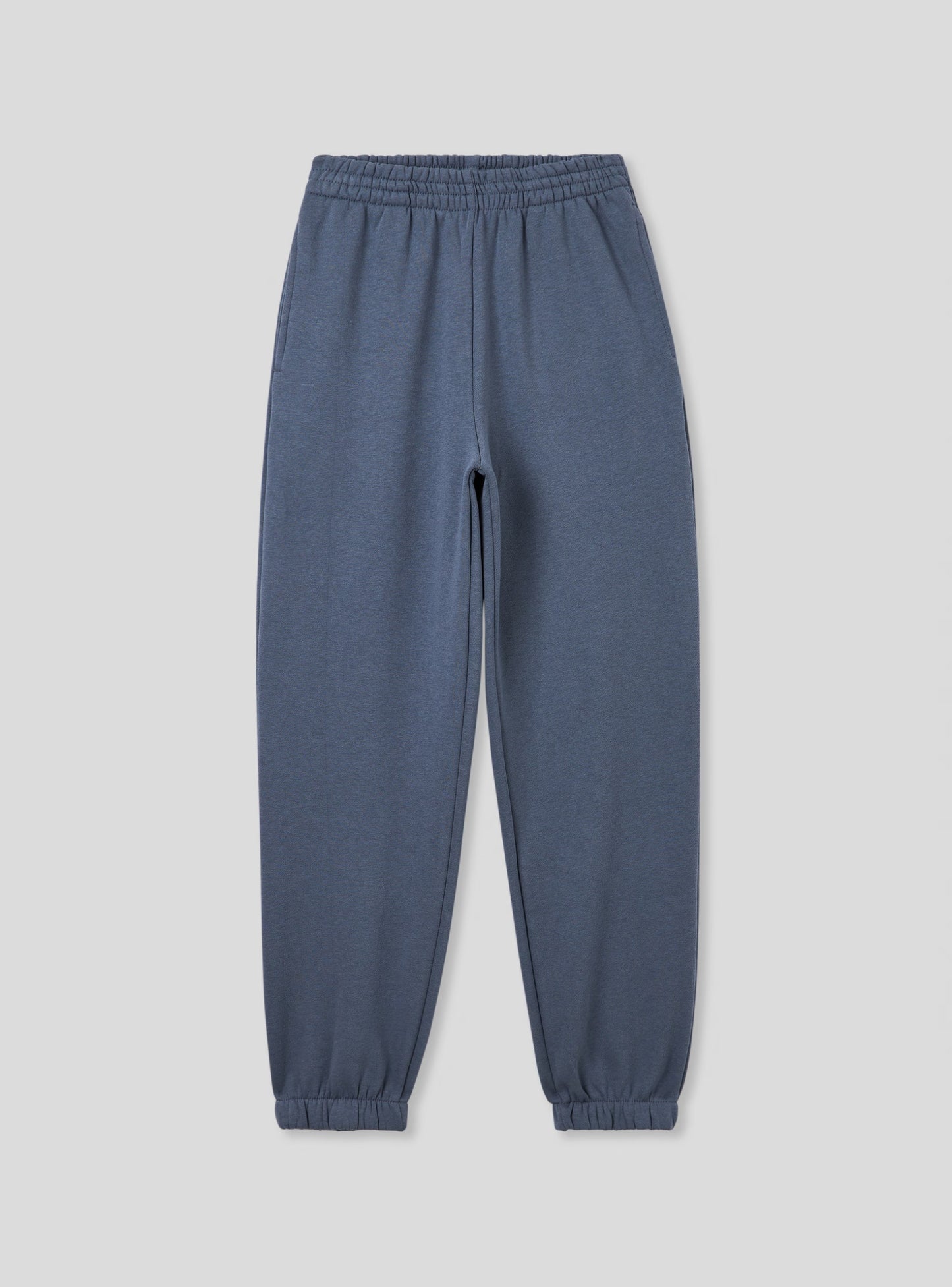 High-waisted tracksuit Trousers in heavy fabric