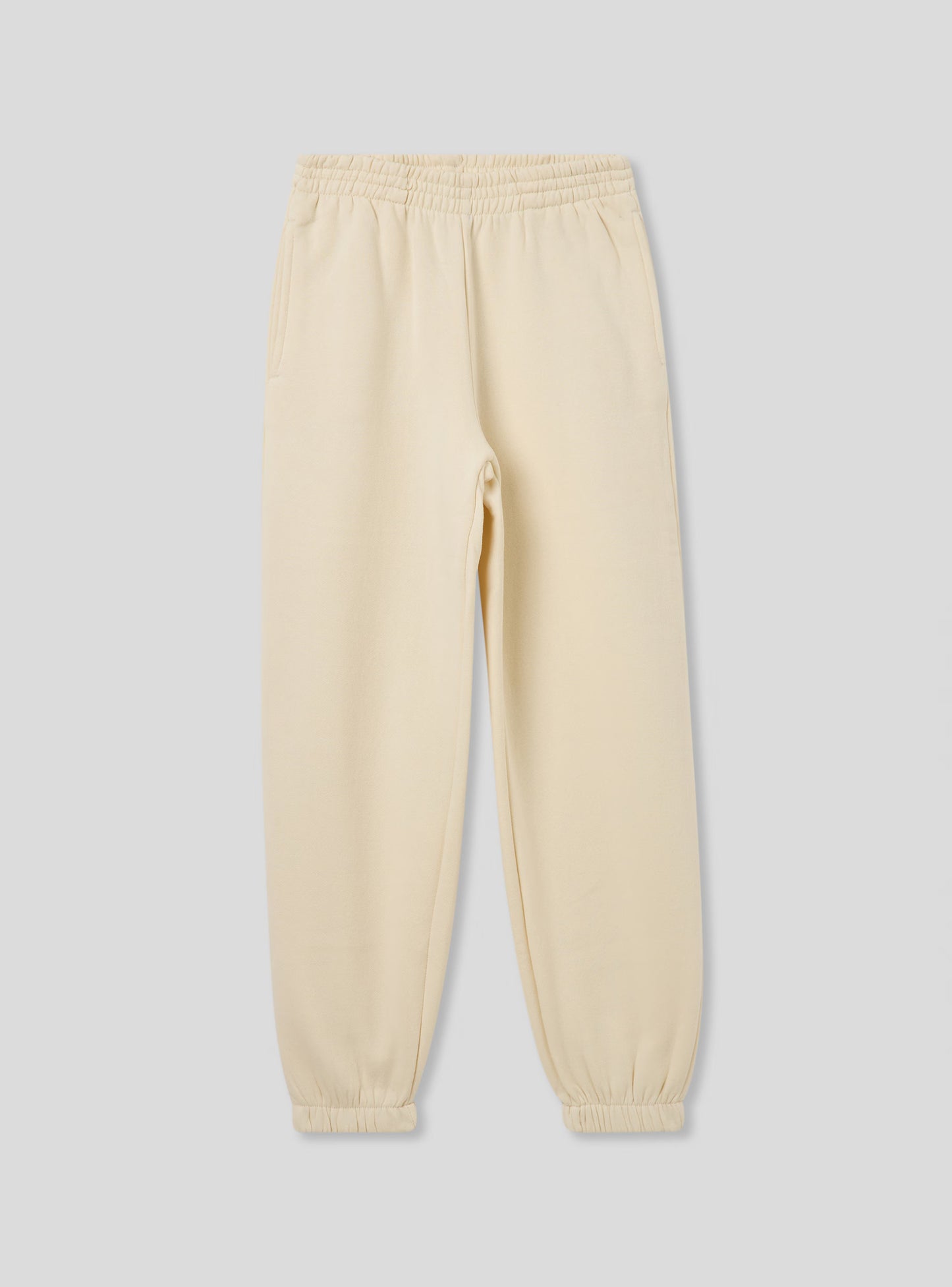 High-waisted tracksuit Trousers in heavy fabric