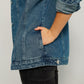 MIAMODA | DENIM JACKET WITH STUD DECORATION