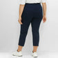 Stretch Trousers With Zip - Midnight Blue