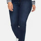 Stretch jeans with a high-waist waistband - Dark Denim Blue