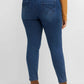 Stretch Jeans with Hem Zippers