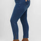 Stretch Jeans with Hem Zippers