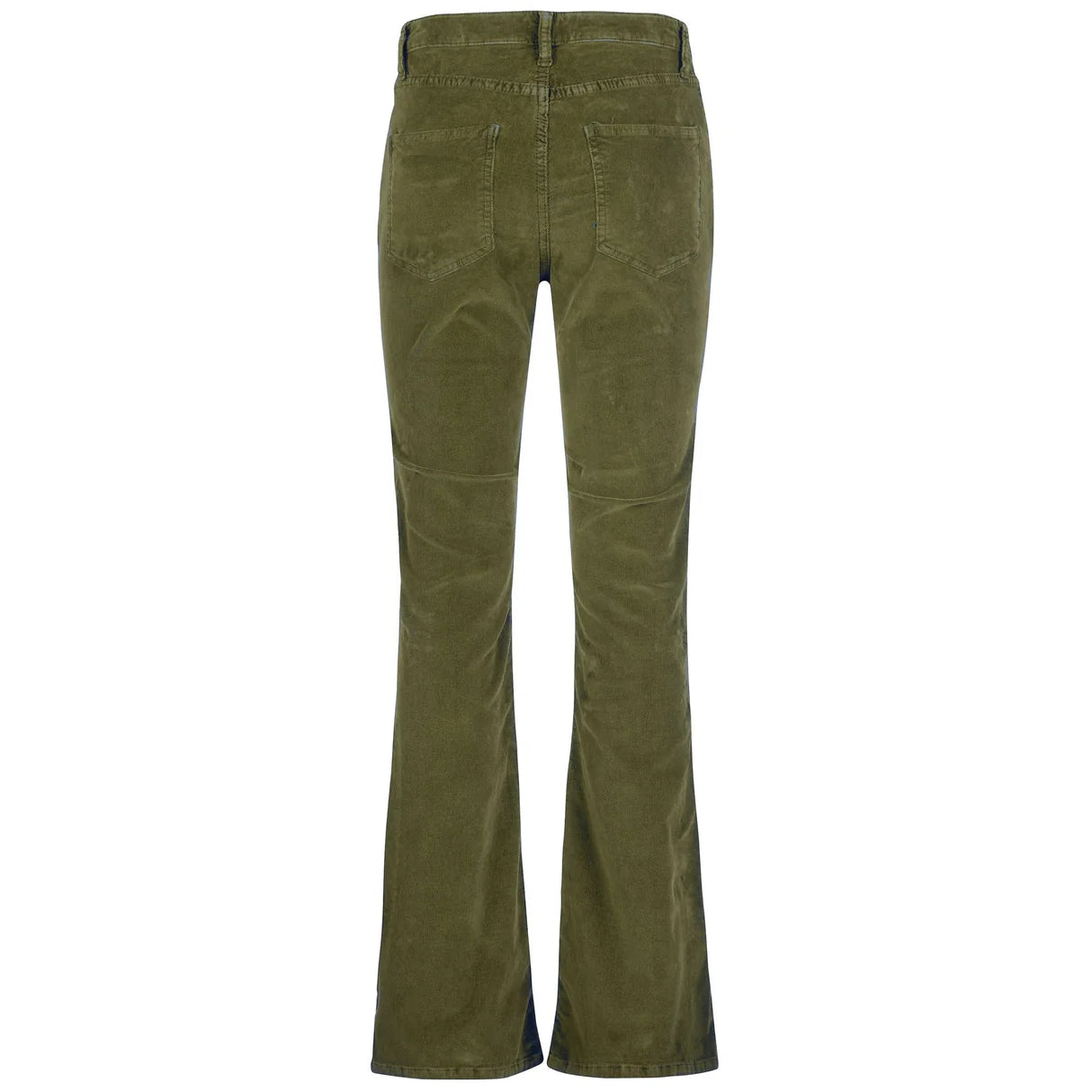 Women's High-Waist Flare Corduroy Pants with 5 Pockets