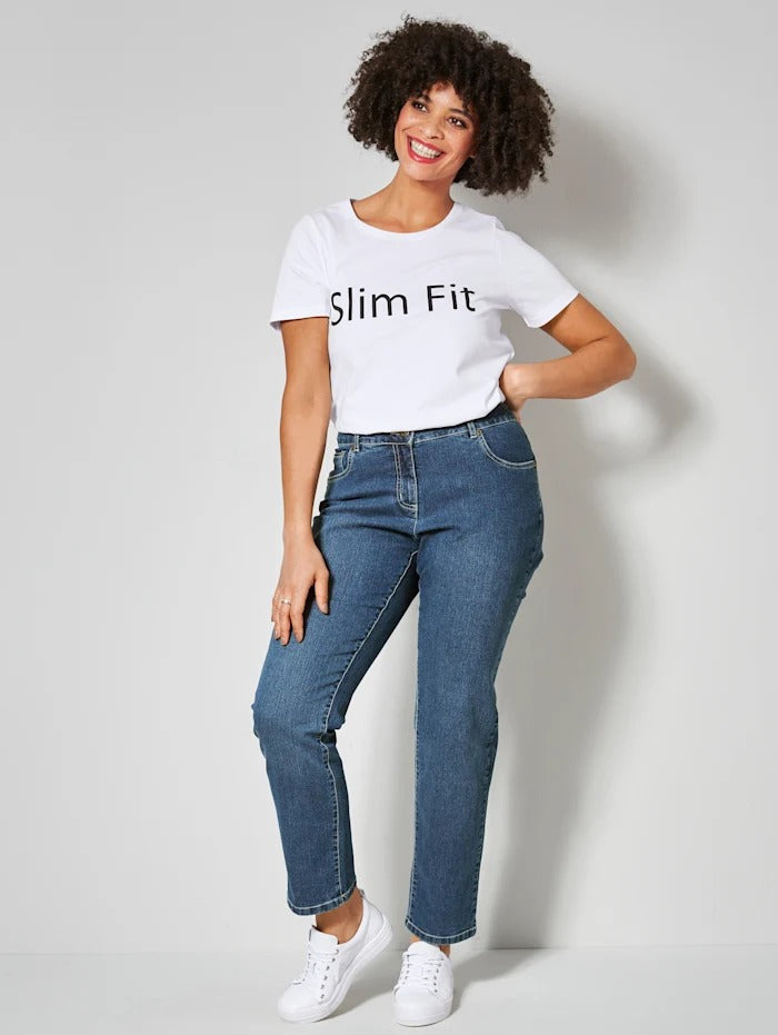 Dollywood | Slim Fit Denim Blue Jeans