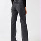 DOLLYWOOD | Wide and Straight, 4-Pocket- Wide leg- Jeans - Charcoal Grey