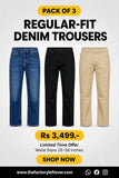 PACK OF 3 DENIM TROUSER | ALL COLORS AVAILABLE | JEGGINGS FOR WOMEN