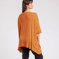 Women's Oversized Summer T-Shirt - Loose Fit Casual Crewneck Blouse