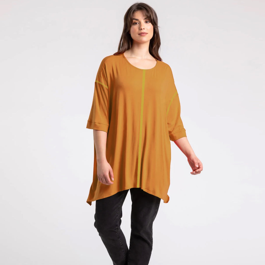 Women's Oversized Summer T-Shirt - Loose Fit Casual Crewneck Blouse