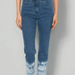 Women's 7/8 Length Straight Fit Pants with Color Gradient