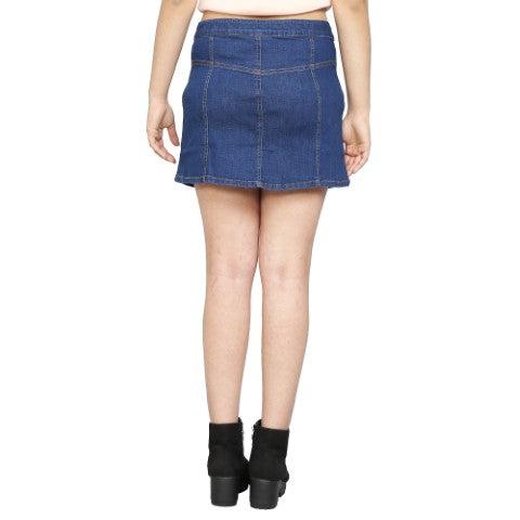 Girls' Denim Short Skirt – Stylish & Comfortable