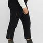 Stretch Trousers With Zip - Black